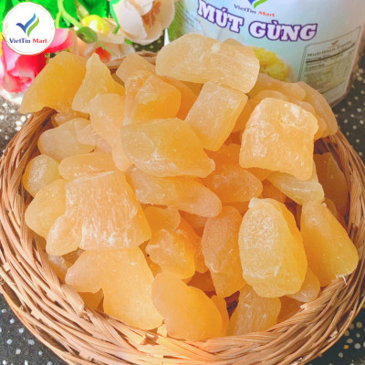 Mứt Gừng Viên Dẻo Ít Ngọt 250g VietTin Mart