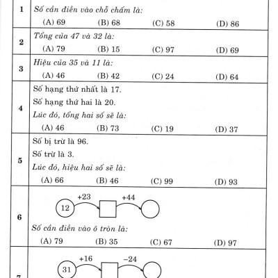 500 Bài Toán Trắc Nghiệm Lớp 2 (Biên Soạn Theo Chương Trình Mới)