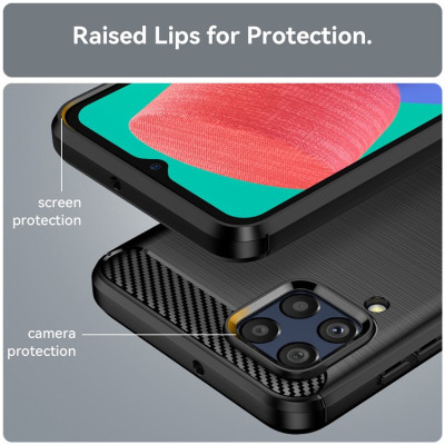 Ốp lưng chống sốc vân kim loại cho Samsung Galaxy M33 5G hiệu Likgus (chuẩn quân đội, chống va đập) - hàng nhập khẩu