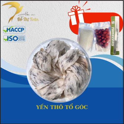 Yến thô tổ góc hộp 100gr- Yến sào cao cấp Đỗ Thị Toán - Giá thành rẻ - Giá trị dinh dưỡng trong yên cao - Ăn yến giúp sạch phổi