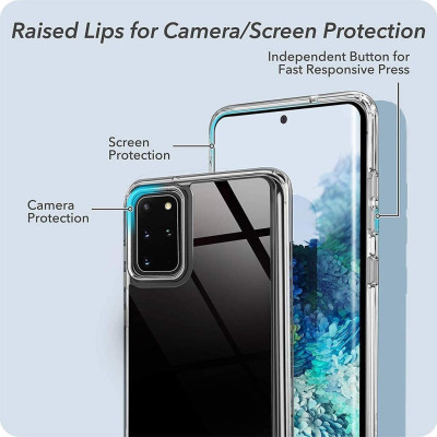Ốp lưng dẻo silicon cho Samsung Galaxy S20 Plus hiệu Ultra Thin (siêu mỏng 0.6mm, chống trầy, chống bụi) - Hàng nhập khẩu