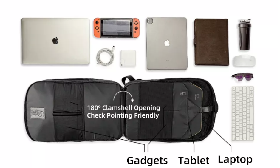 Balo WiWU Backpack 30L Larger Capacity Dành Cho Laptop, Macbook Thiết Kế Cao Cấp Nhiều Ngăn Túi Tiện Lợi - Hàng Chính Hãng