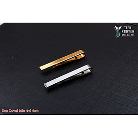 Kẹp cà vạt nam dành cho Cavat bản nhỏ ( 4cm)- Kẹp nẹp ép