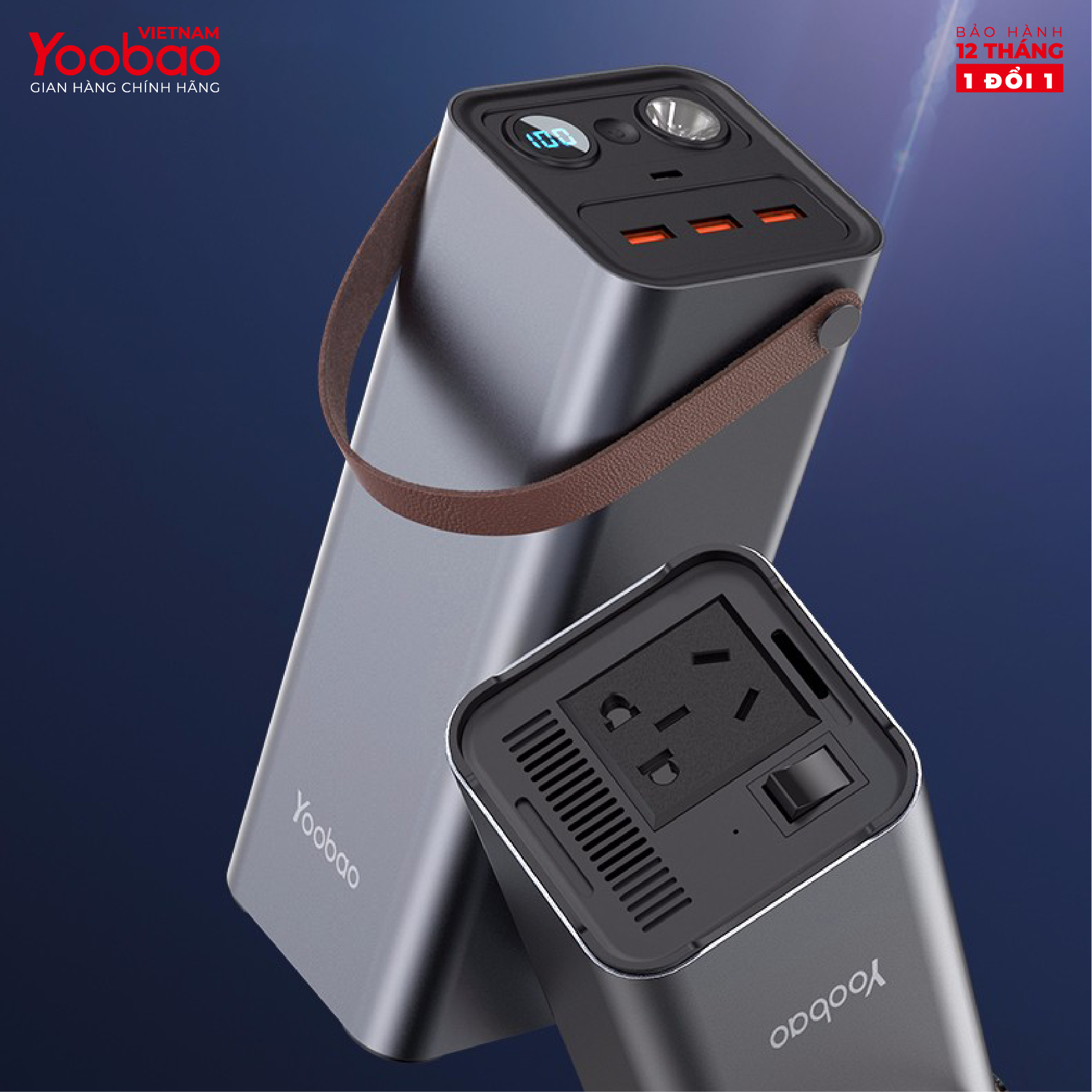 Pin sạc dự phòng 42000mAh Yoobao EN1 Sạc nhanh PD3.0 & QC3.0 220V - Hàng chính hãng
