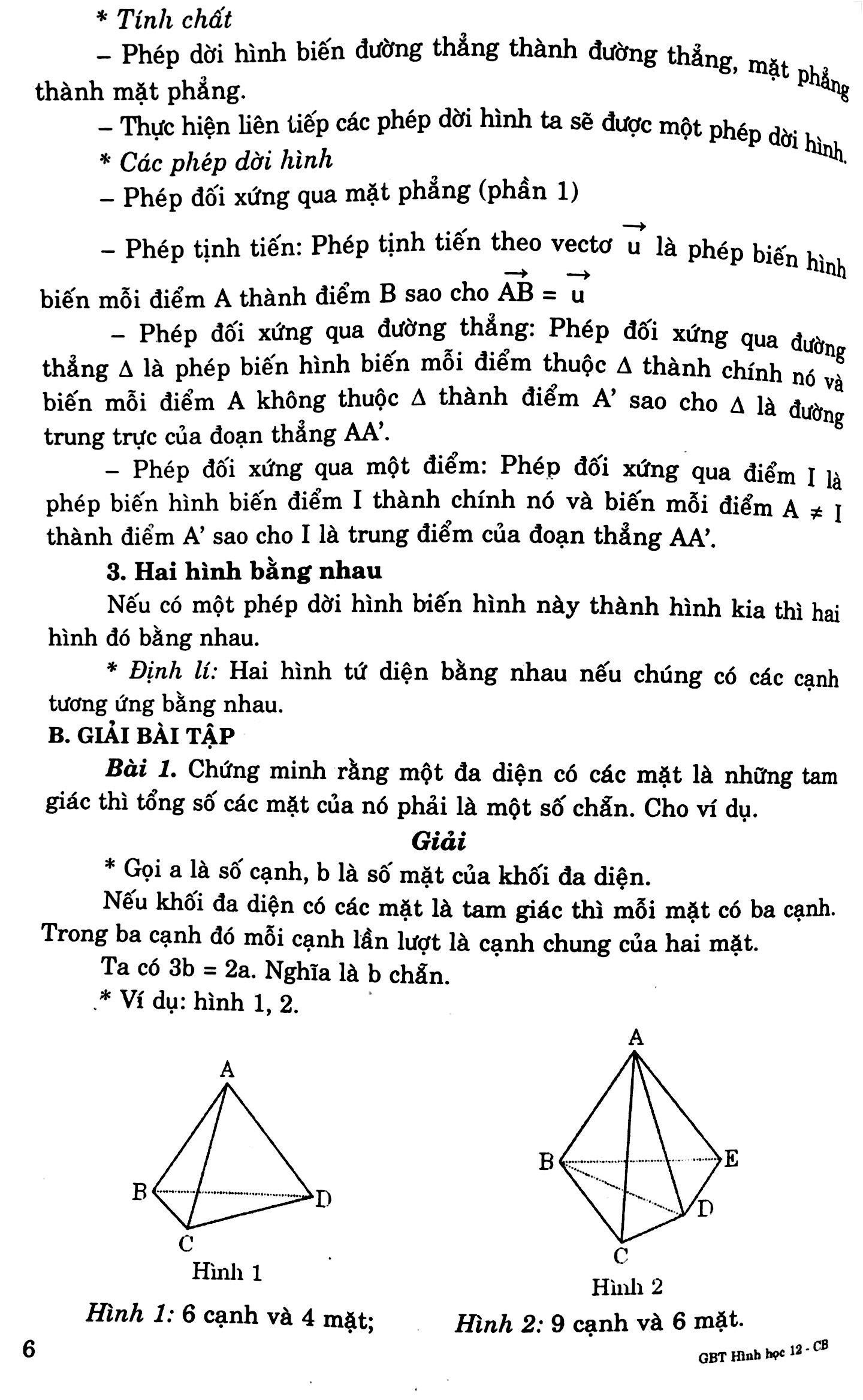 Giải Bài Tập Hình Học Lớp 12 (Cơ Bản)