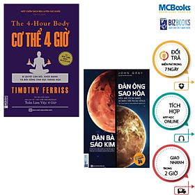 Sách - Cơ Thể 4 Giờ + Đàn Ông Sao Hỏa Đàn Bà Sao Kim - Combo 2 Cuốn - MCBooks