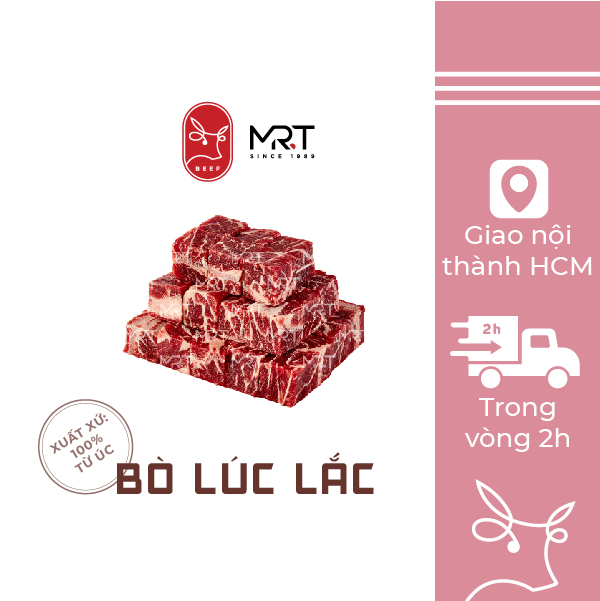 Bò Úc cắt khối lúc lắc | 100% nhập khẩu | Dùng ăn lẩu và nướng | Giao siêu tốc HCM | Mr.T Beef