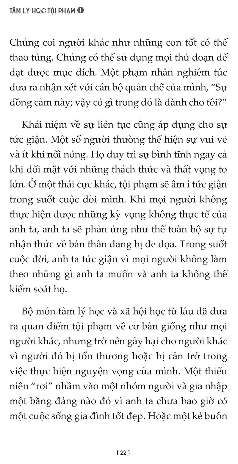 Tâm Lý Học Tội Phạm - Tập 1