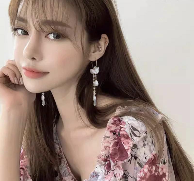 Earrings đeo tai thời trang cho nữ dáng dài phong cách cổ trang