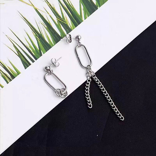 Khuyên tai unisex 1 đôi bất đối xứng