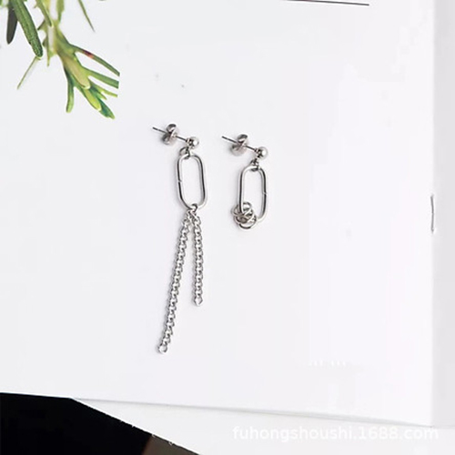 Khuyên tai unisex 1 đôi bất đối xứng