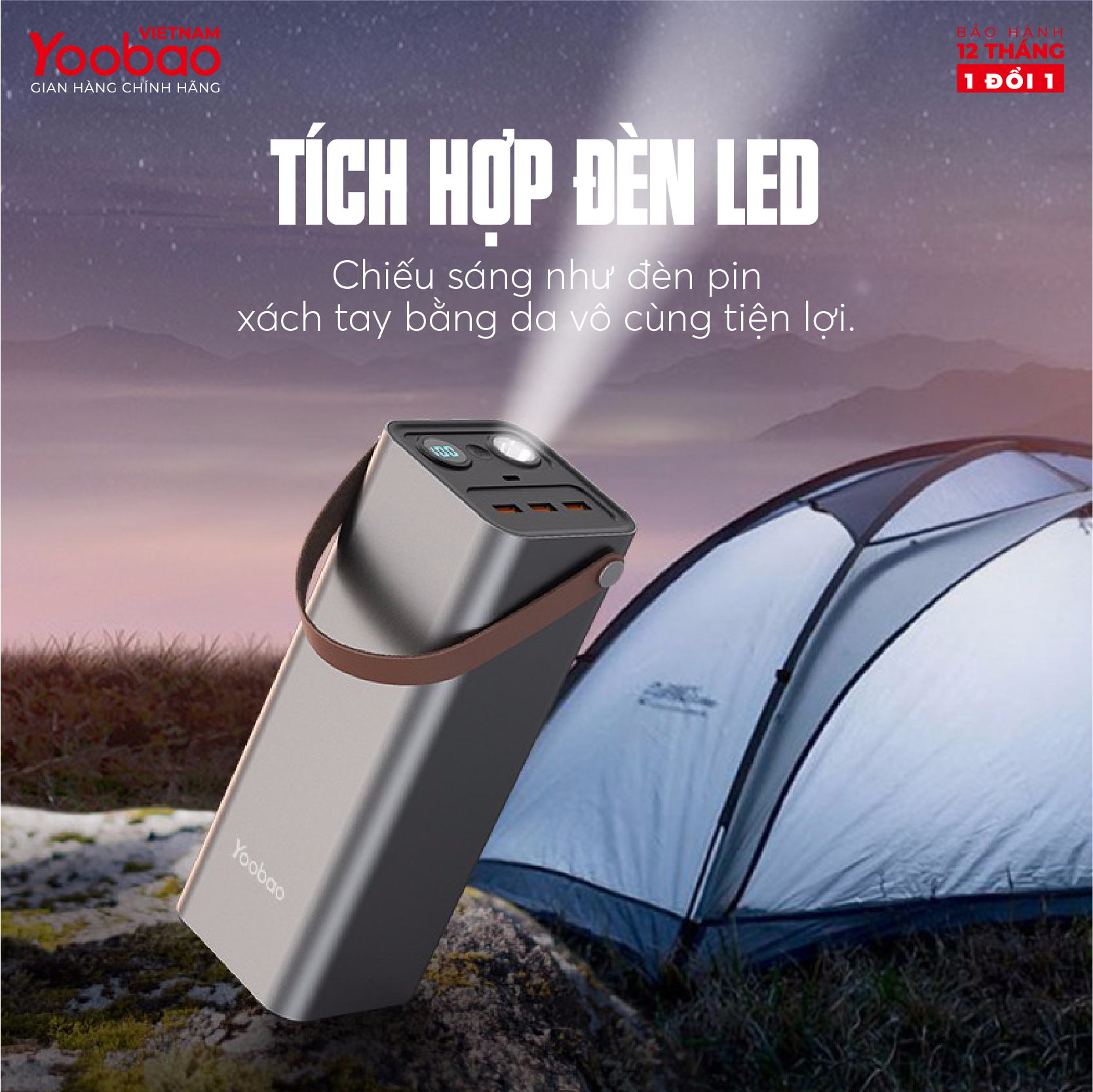 Pin sạc dự phòng 42000mAh Yoobao EN1 Sạc nhanh PD3.0 & QC3.0 220V - Hàng chính hãng