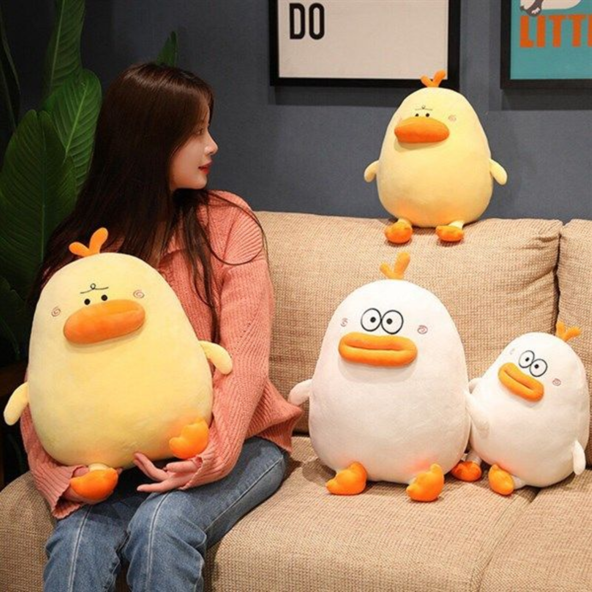 Thú Nhồi Bông Vịt Ngộ Nghĩnh Value Toys 30cm Cho Bé