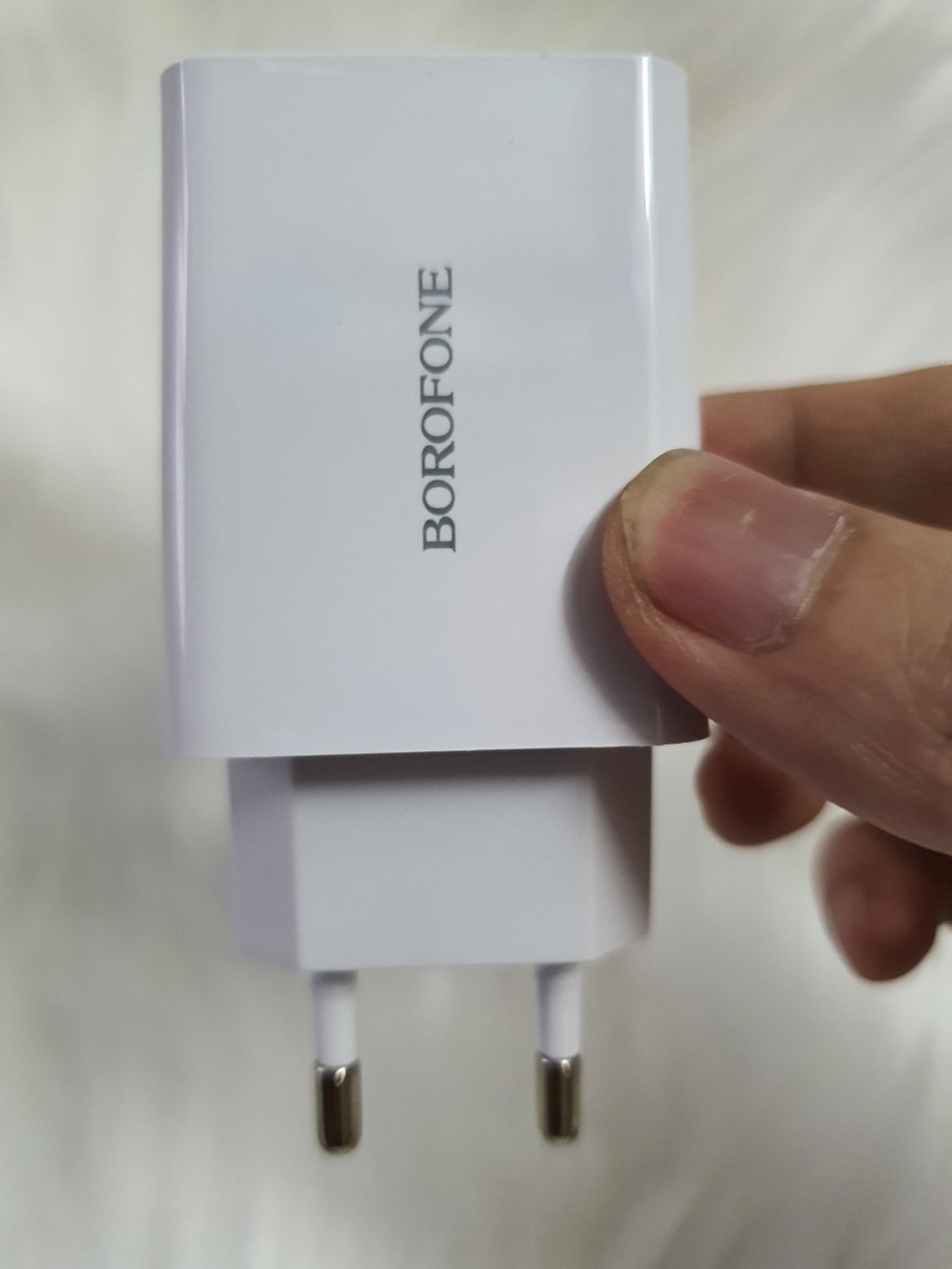 Cốc sạc nhanh Borofone 18w BA21A cổng USB - Hàng chính hãng
