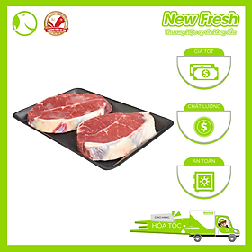 [GIAO NHANH HCM] Lõi Vai Bò Úc Cắt Lát Nướng Steak - Khay 500Gr