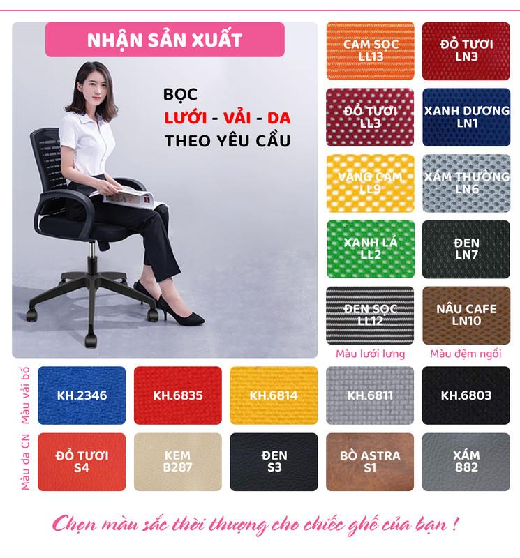 Ghế xoay văn phòng cao cấp có tựa đầu SMLIFE Azriel