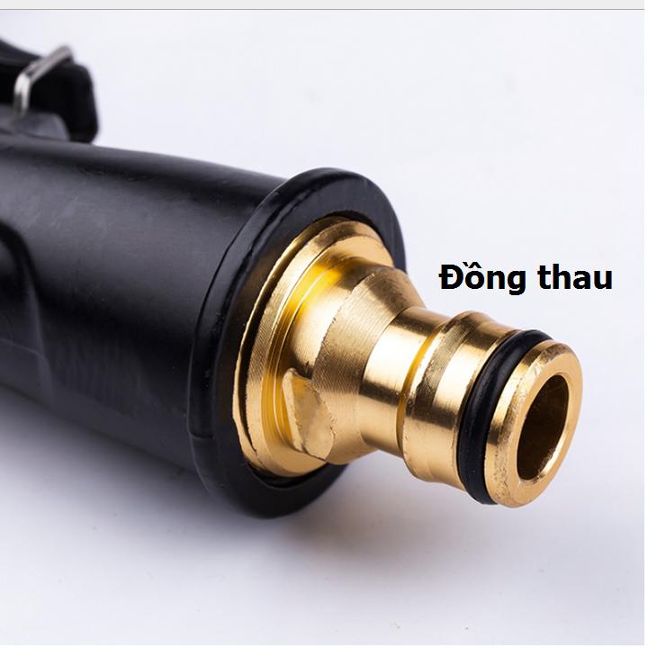 Vòi nước vòi phun nước rửa xe tưới cây tăng áp thông minh + bộ dây bơm nước cao cấp TLG loại 7.5m (dãn nở 22m) 206733-1