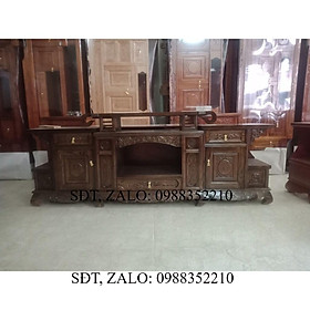 Kệ tivi Gỗ Sồi Nga kiểu Sừng Trâu