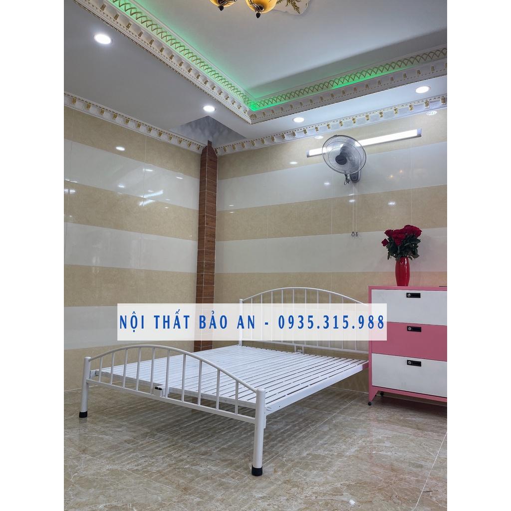Giường sắt vòng cung BẢO AN nhiều kích cỡ từ 1m đến 1m8