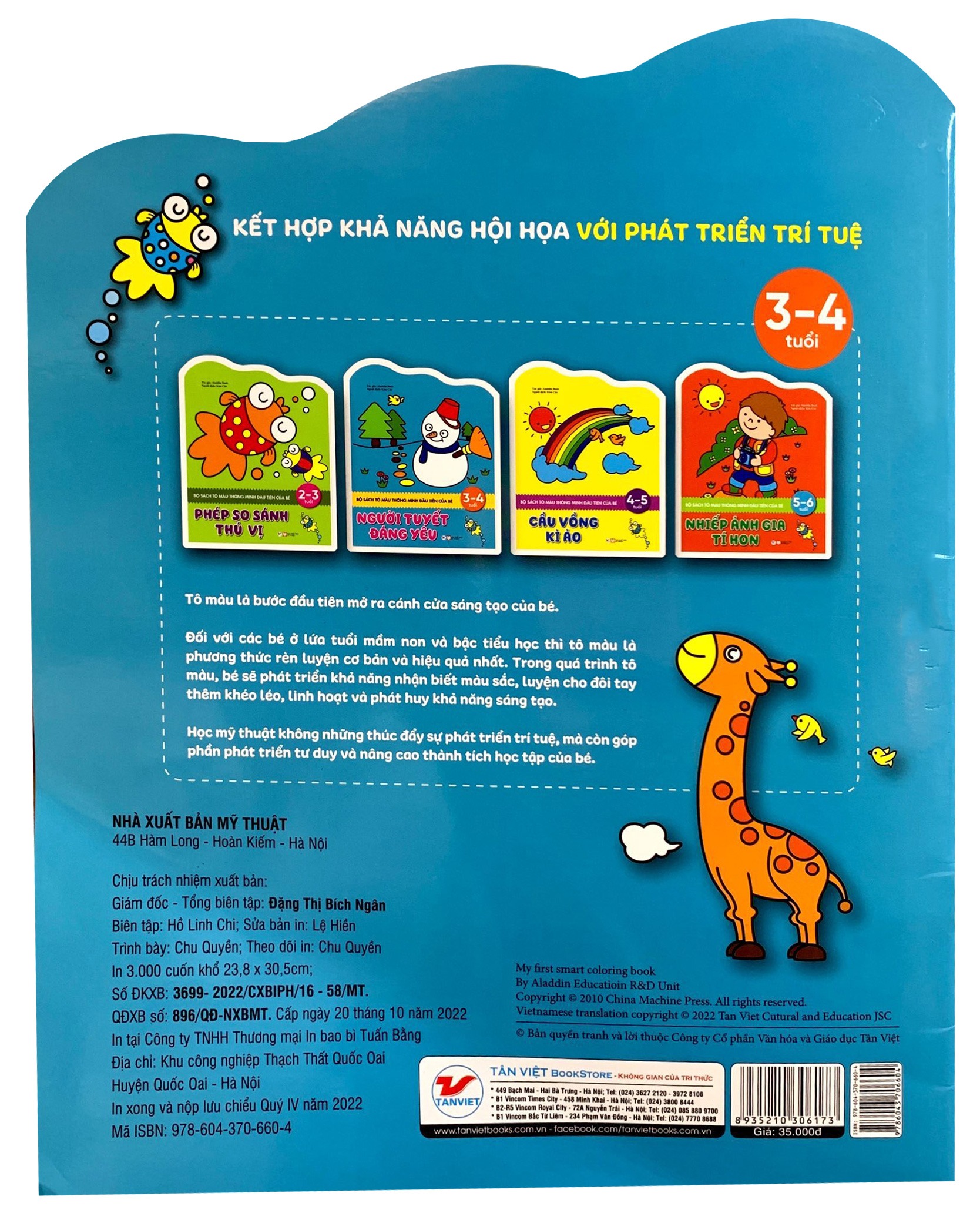Người Tuyết Đáng Yêu - Bộ Sách Tô Màu Thông Minh Đầu Tiên Của Bé 3- 4 Tuổi