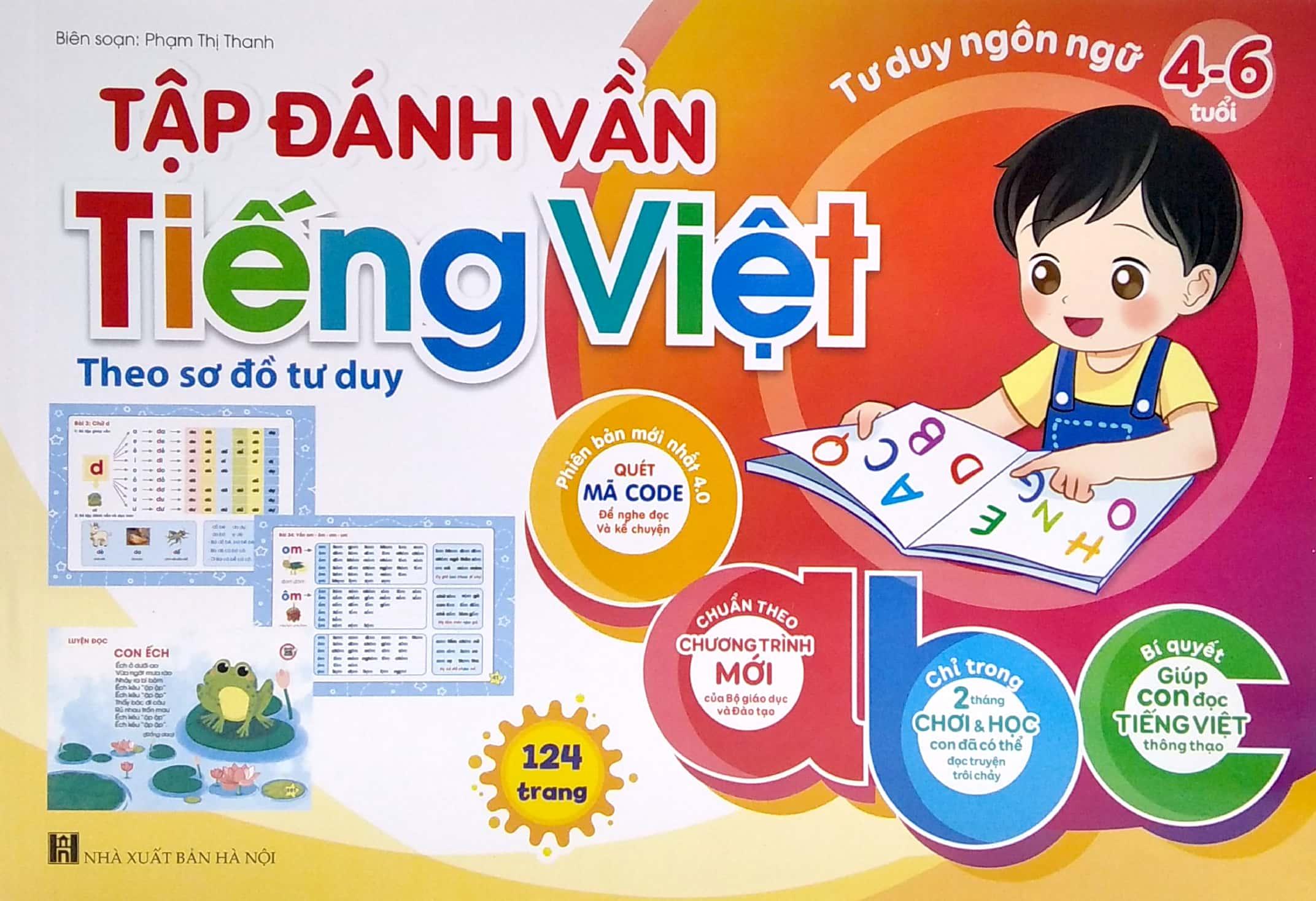 Tư Duy Ngôn Ngữ - Tập Đánh Vầng Tiếng Việt Qua Sơ Đồ Tư Duy (4-6 Tuổi)