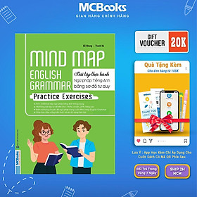 Sách - Mind Map English Grammar Practice Exercises – Bài Tập Thực Hành Ngữ Pháp Tiếng Anh Bằng Sơ Đồ Tư Duy - MCBooks
