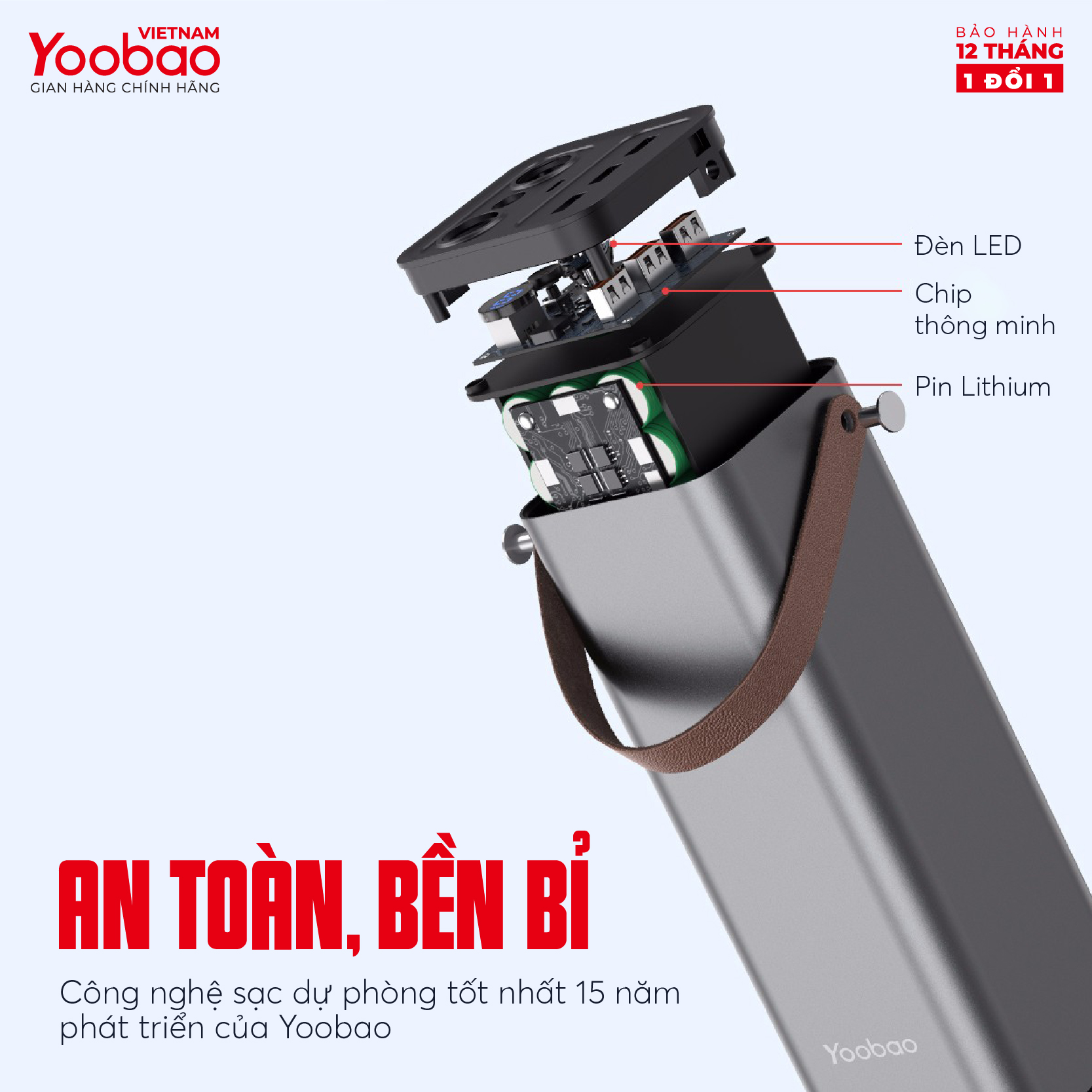 Pin sạc dự phòng 42000mAh Yoobao EN1 Sạc nhanh PD3.0 & QC3.0 220V - Hàng chính hãng