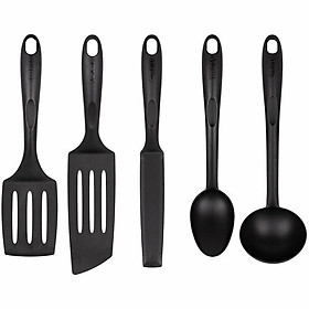 Bộ 5 dụng cụ nấu ăn Tefal K001A Bienvenue màu đen (Made In Portugal) Hàng chính hãng