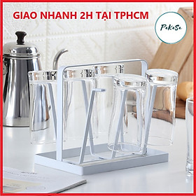 Khay Sắt/Kệ Sắt Up 6 Ly Đa Năng, Kiểu Dáng Sang Trọng Để Bàn PaKaSa - Hàng Chính Hãng  