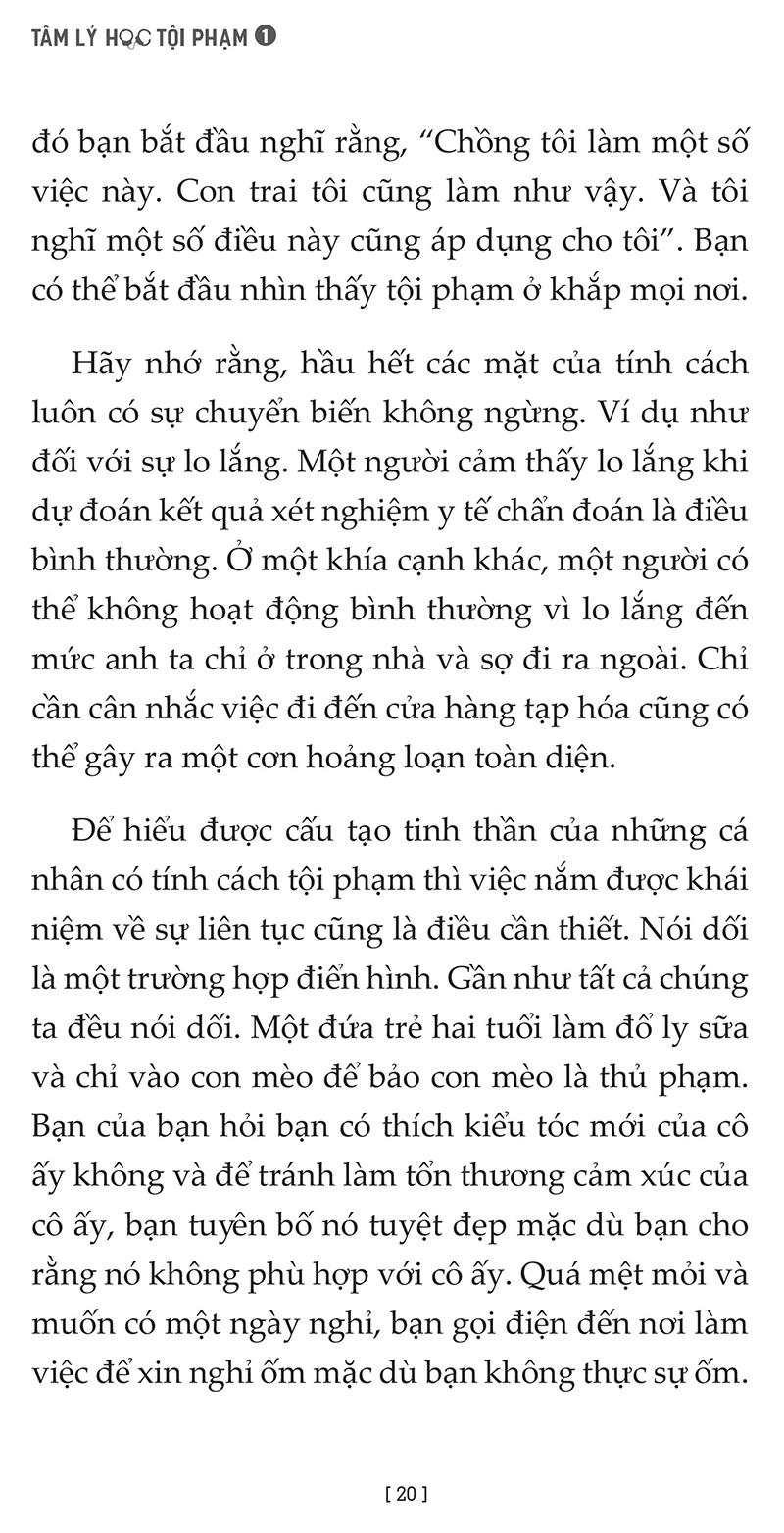 Tâm Lý Học Tội Phạm - Tập 1