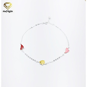 Lắc chân bạc Ý 925 Huệ Ngân-Chú Cá Vui nhộn RYBJ50025
