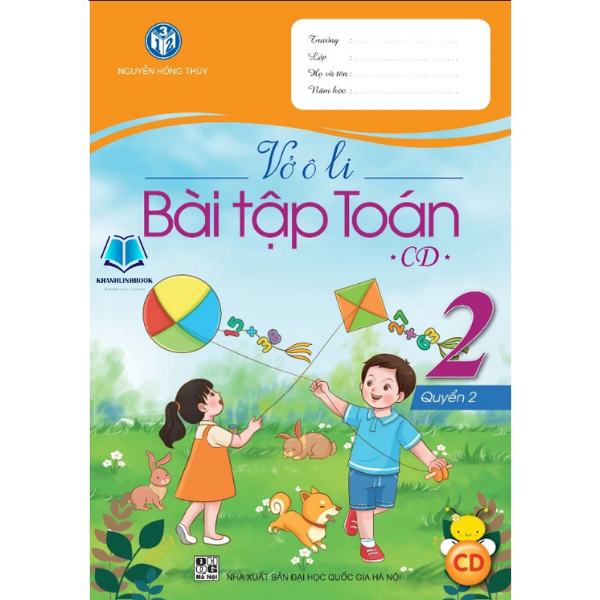 Vở ô li Bài tập Toán lớp 2 - Cánh Diều (có QR hướng dẫn đáp án)