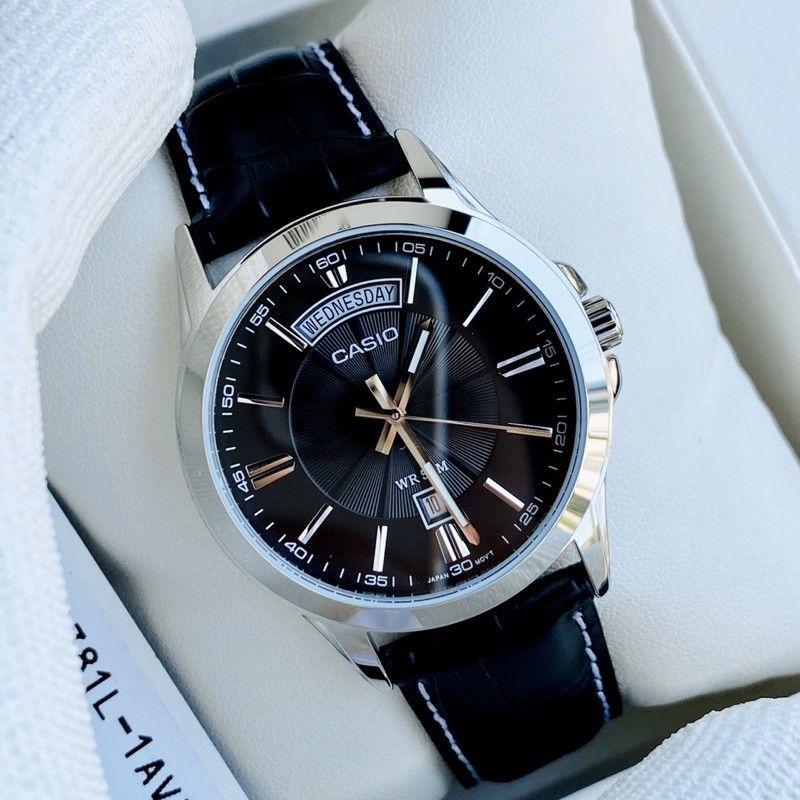 Đồng Hồ Nam Dây Da Casio Standard MTP-1381L-1A Chính Hãng - MTP-1381L-1AVDF