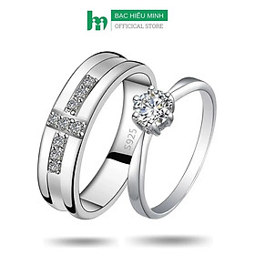 Nhẫn Đôi Bạc Nhẫn Cặp Hoa Học Trò - BẠC HIỂU MINH NC614
