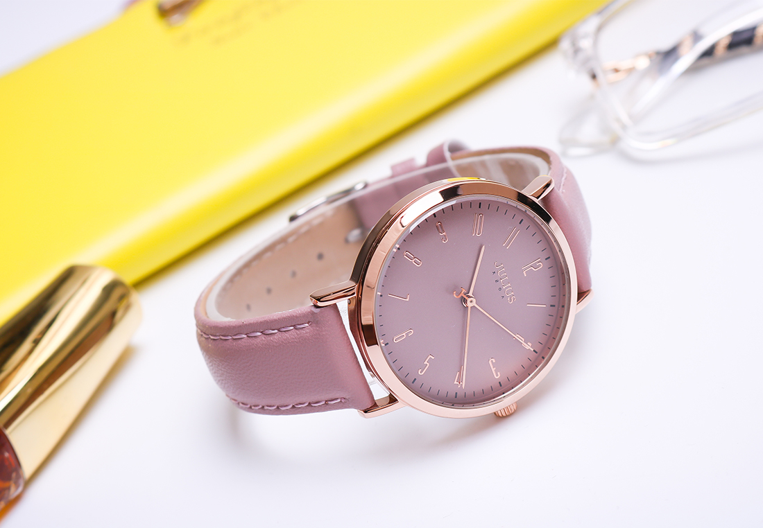 Dây Da Đồng Hồ Julius Hàn Quốc Size 18 - 4 Màu Tuỳ Chọn