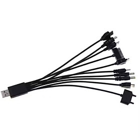 DÂY SẠC KẾT NỐI CHIA 10 ĐẦU CẮM CỔNG USB THUẬN TIỆN CHO MỌI GIA ĐÌNH