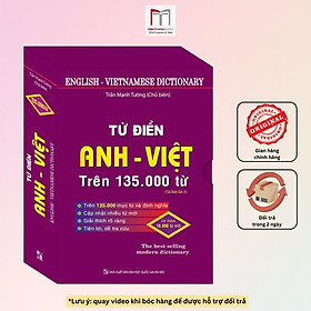 Sách - Từ Điển Anh - Việt Trên 135000 Từ - Bìa Cứng - Minh Thắng