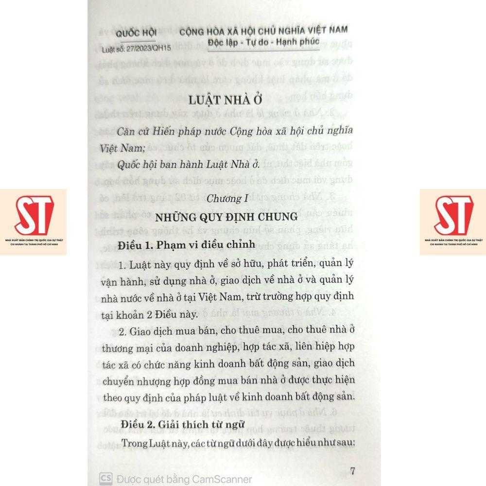 Sách - Luật Nhà Ở - NXB Chính Trị Quốc Gia
