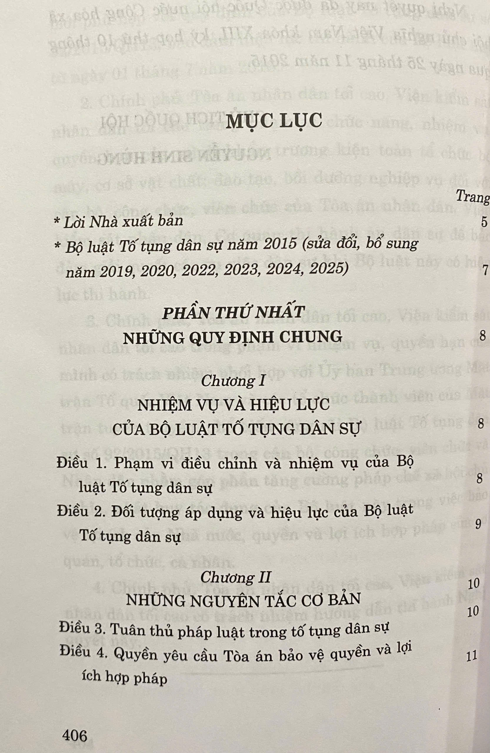 Bộ Luật Tố Tụng Dân Sự Năm 2015 ( Sửa Đổi, Bổ Sung Năm 2019, 2020, 2022, 2023, 2024, 2025 )