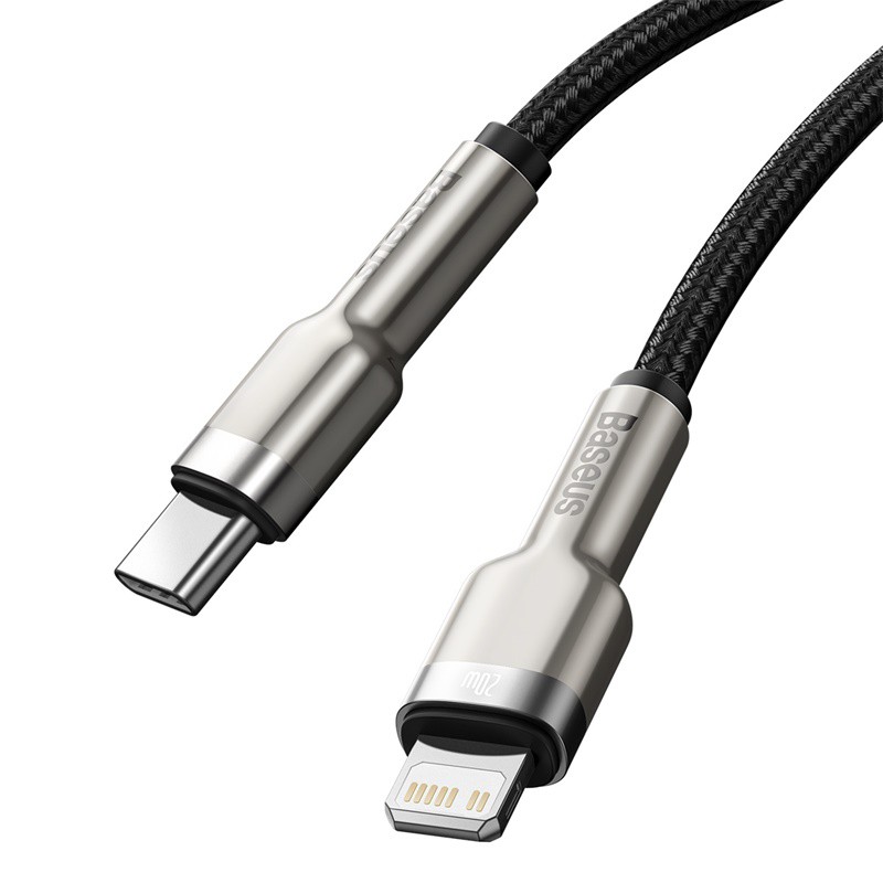 Cáp sạc nhanh PD20W truyền dữ liệu Baseus Metal Data Type-C sang iPhone ( 2 size ) - Hàng chính hãng