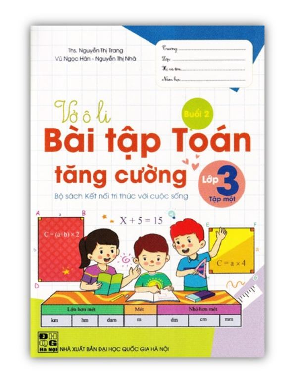 Sách - Vở Ô li Bài Tập Toán Tăng Cường lớp 3 - tập 1 ( Kết Nối )