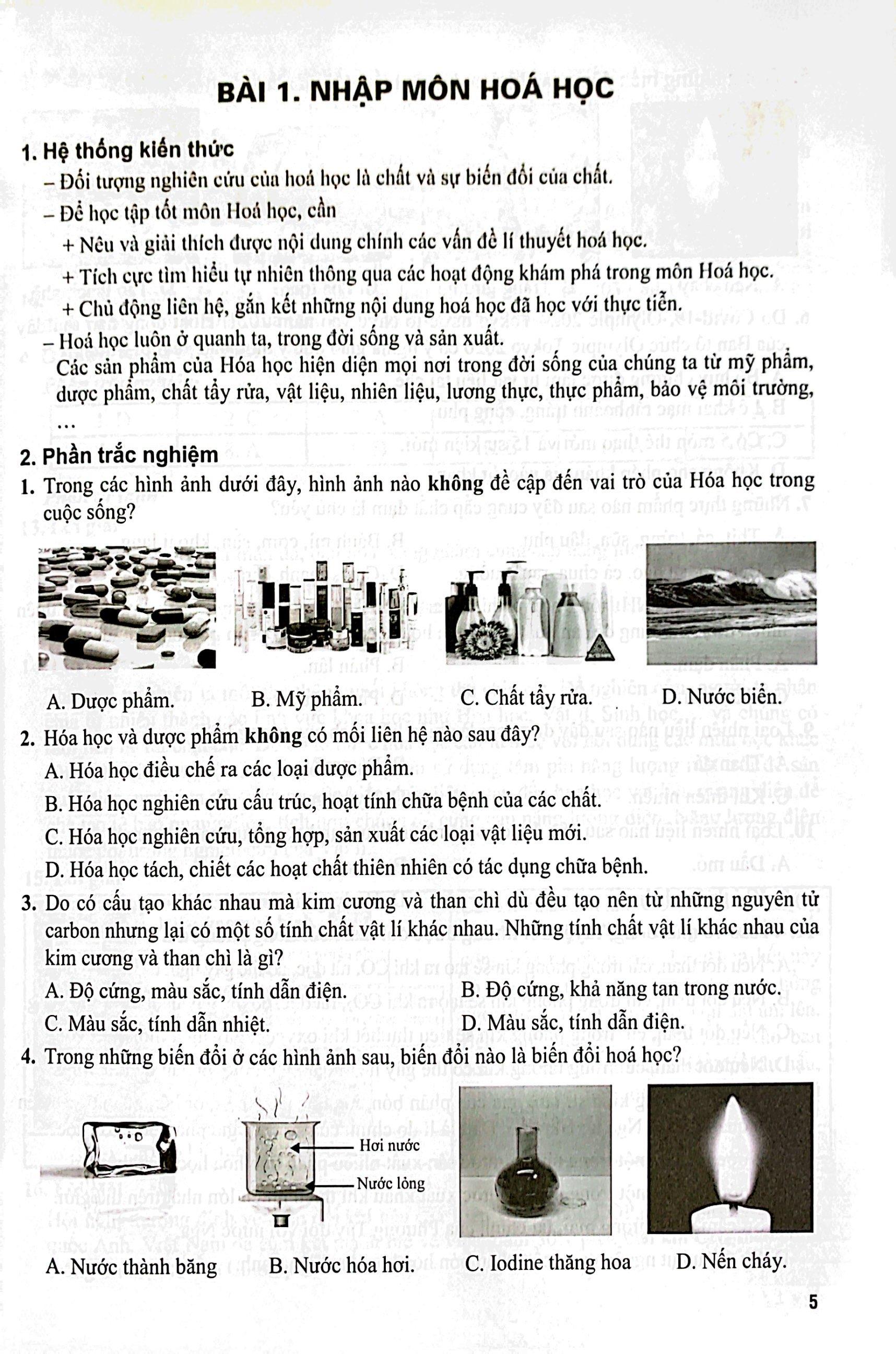 Bài Tập Phát Triển Năng Lực Hóa Học 10