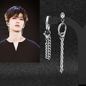 Bông tai unisex phong cách Hàn Quốc bất đối xứng 1 ĐÔI