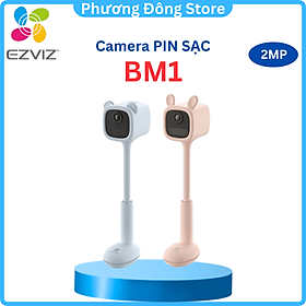 [Tặng Thẻ Nhớ 64GB] Camera Baby EZVIZ BM1, FHD 1080P, Sử Dụng Pin Sạc & Wi-fi, Hồng Ngoại Vô Hình, Phát Hiện Tiếng Khóc & Chuyển Động Của Bé, Thay Mẹ Trông Bé Ngủ Ngon - Hàng Chính Hãng