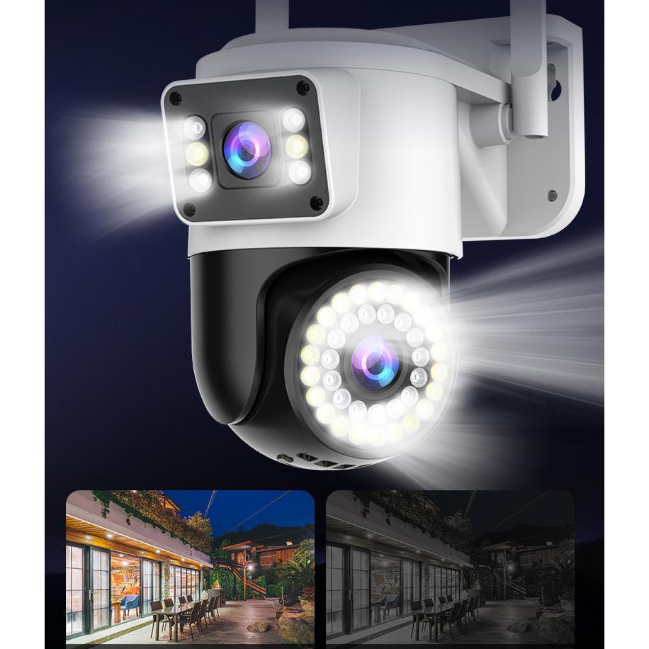 Camera IP Yoosee PTZ Ngoài Trời 2 Màn Hình 5MPX Xem Đêm Có Màu, Hỗ Trợ Đàm Thoại 2 Chiều Xoay 360 Độ - Hàng Chính Hãng