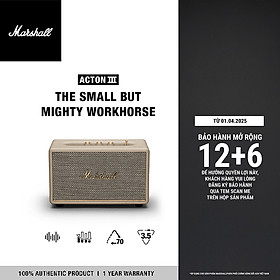 Loa Bluetooth Marshall Acton III - Hàng Chính Hãng