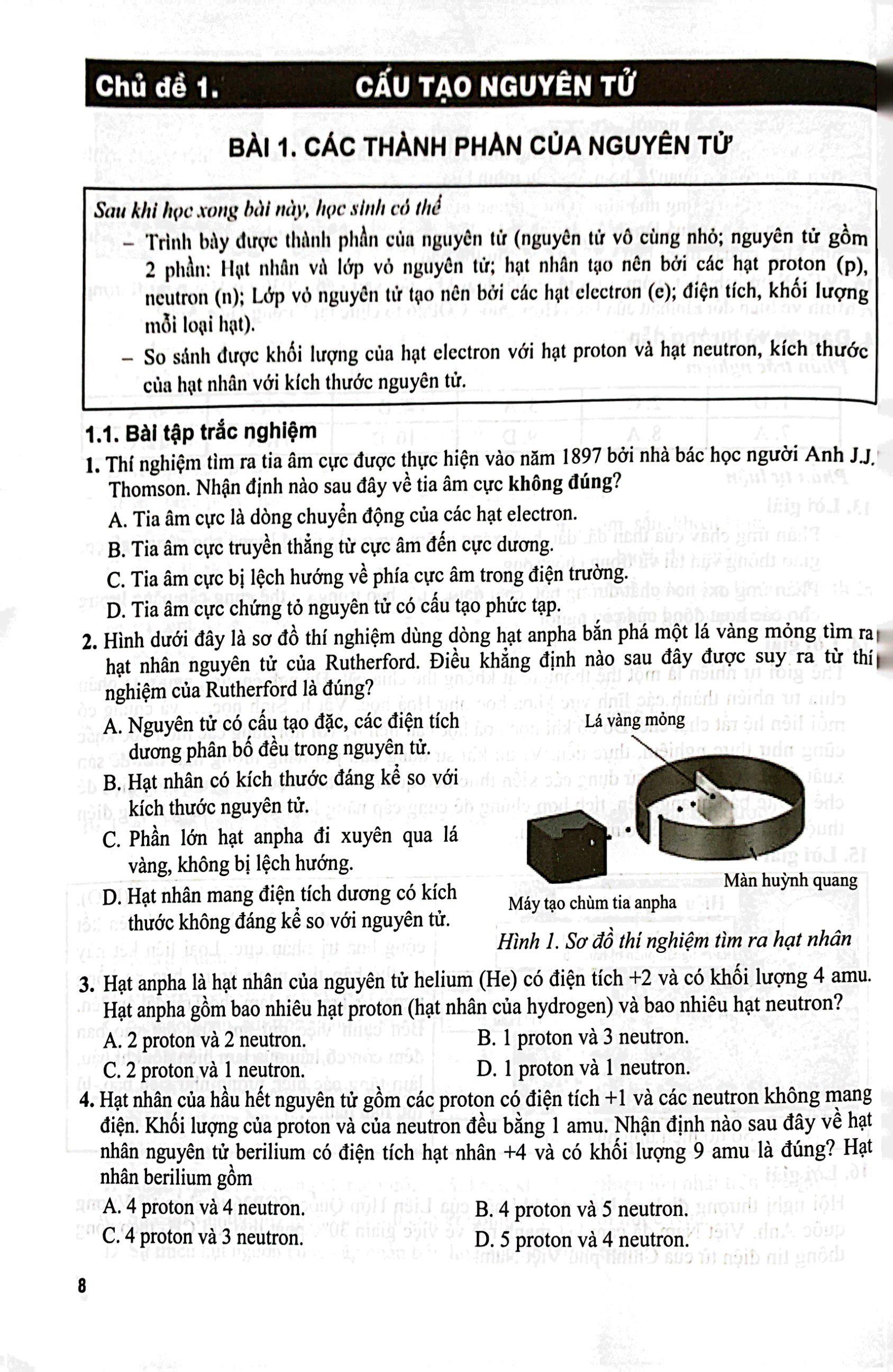 Bài Tập Phát Triển Năng Lực Hóa Học 10