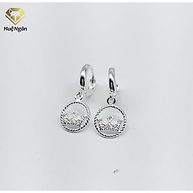 Bông tai bạc Ý 925 Huệ Ngân - Vương miện xinh RYE140813
