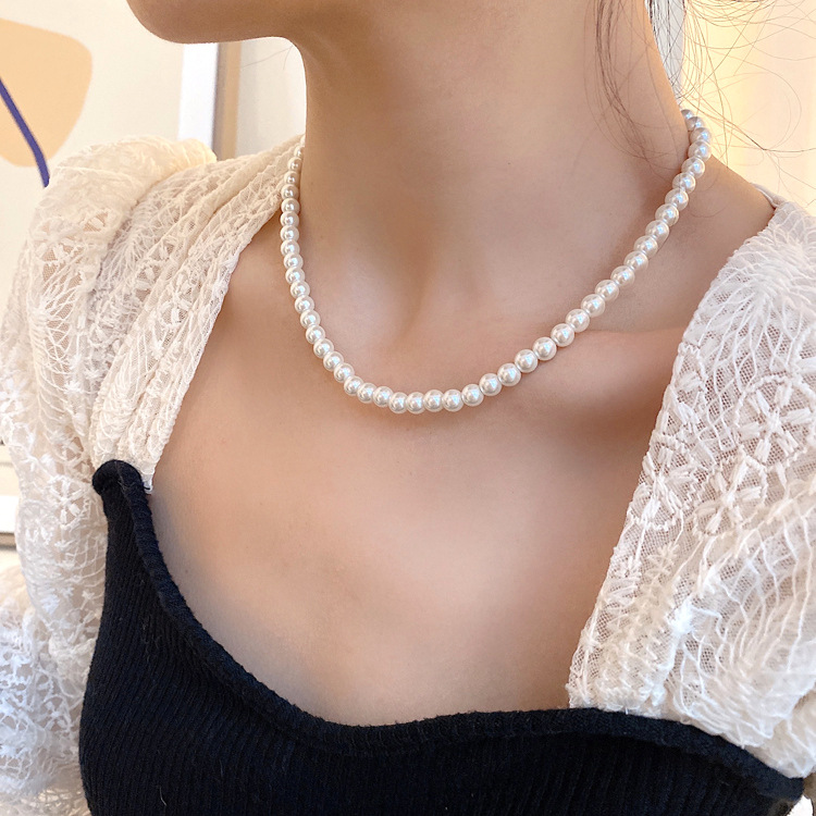 Dây chuyền vòng cổ ngọc trai nữ tính nhiều mẫu hot tiểu thư phong cách Hàn Quốc nàng thơ nhẹ nhàng