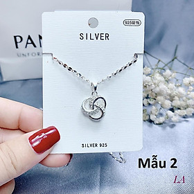Dây chuyền nữ thời trang cao cấp chất liệu bằng bạc xi vàng và xi kim SA0019